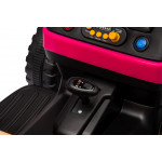 Elektrický traktor s vlečkou BBH-030 na diaľkové ovládanie 2,4G ružové